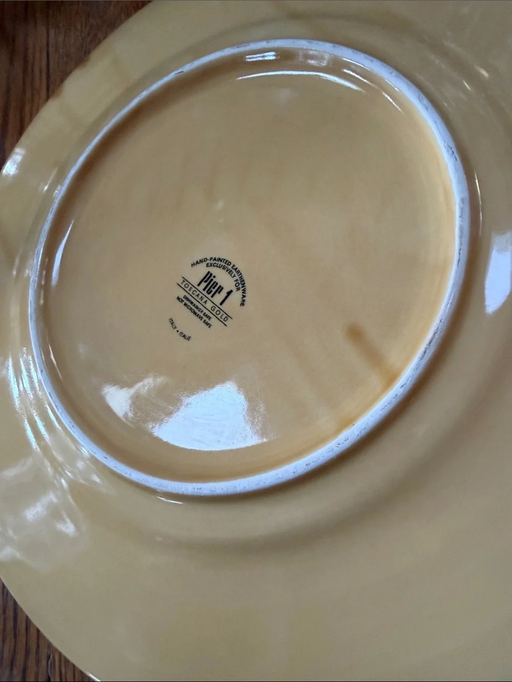 Pier 1 Toscana Gold serving platter. As Is!